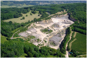 Carrière de Farges, Commune de Farges, Saône et Loire, Groupe Rabier